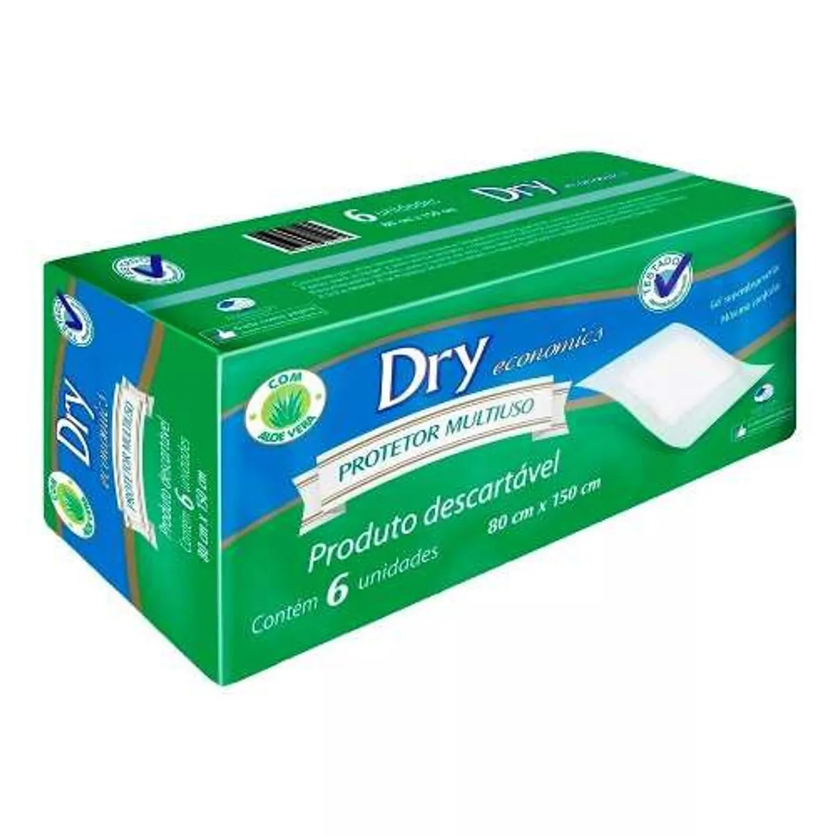 Lencol Absorvente Dry Econimics 80 X 1,50 C/6