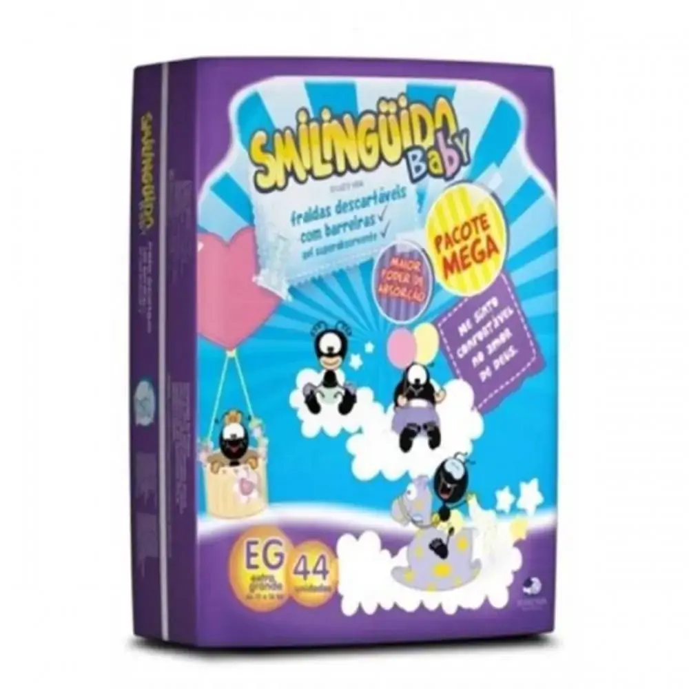 Fralda Smilinguido Mega Pack Eg 38un