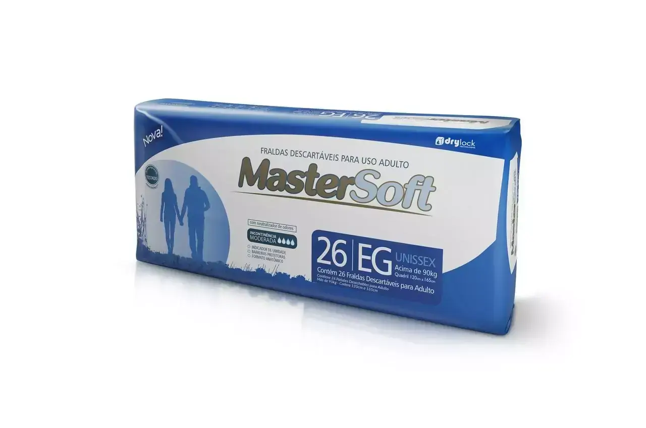 FRALDA GERIATRICA MASTERSOFT ECON XG - 3 PACOTES