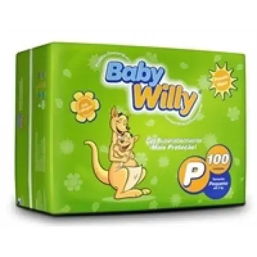 Fralda Baby Willy Hiper Peq 100unidade