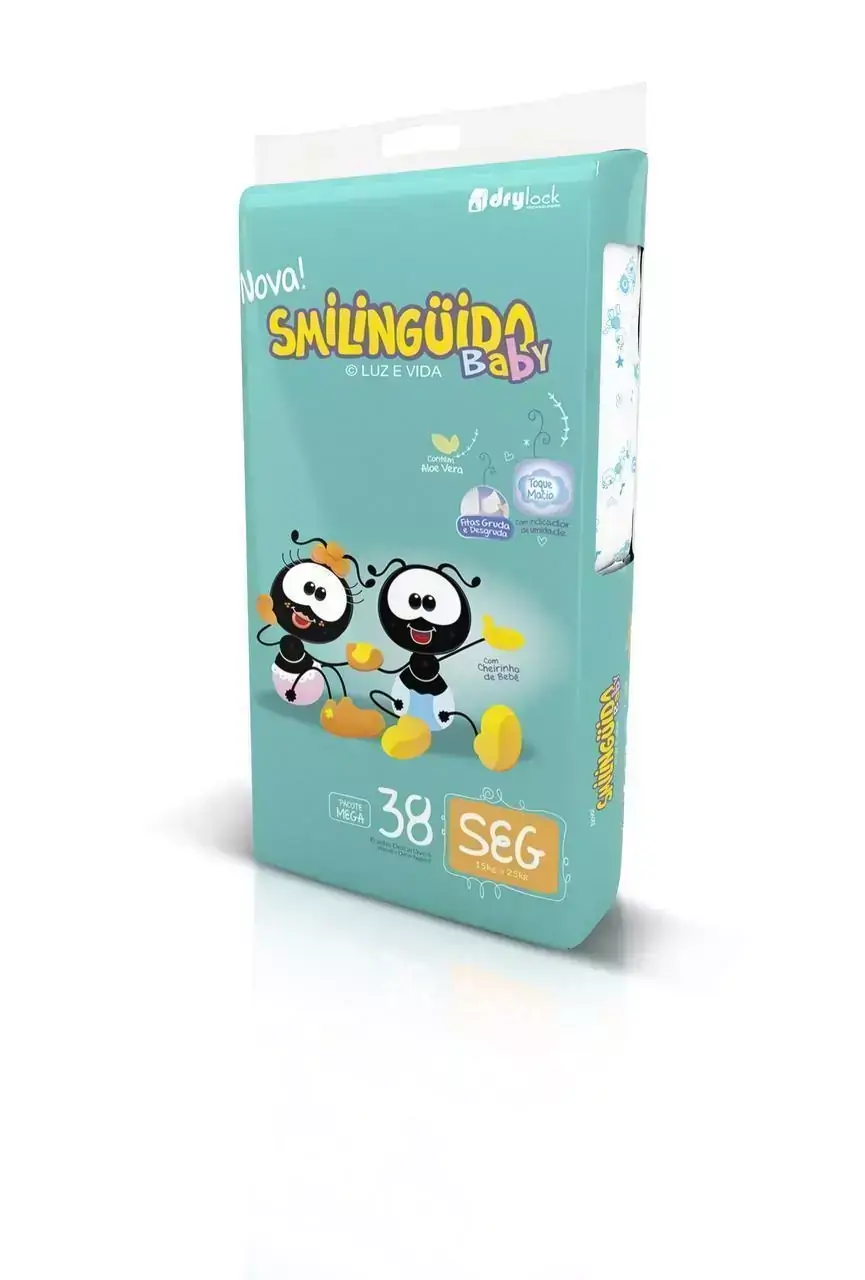 FRALDA SMILINGUIDO MEGA SXG - 3 PACOTES