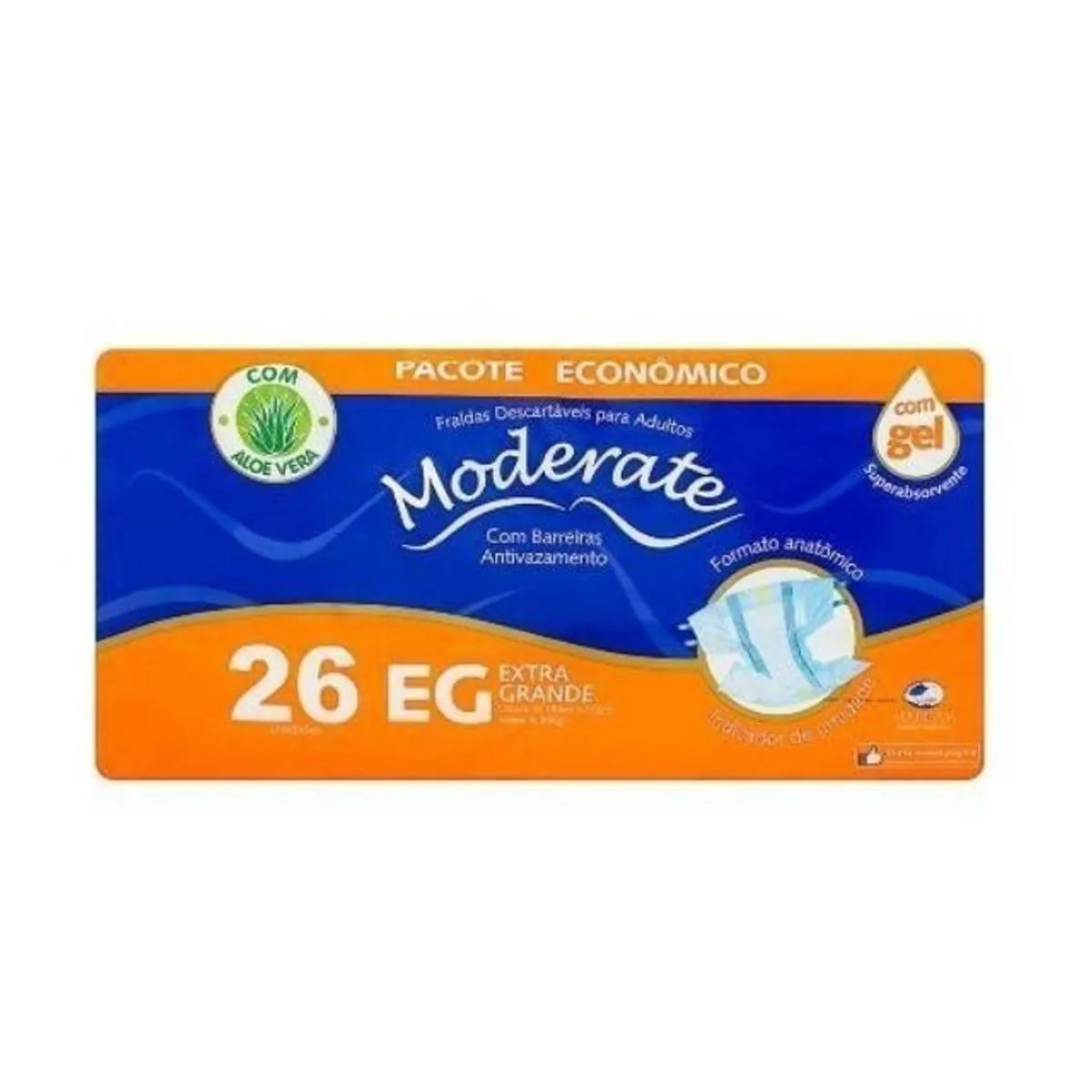Fralda Moderate Economico Eg C/26