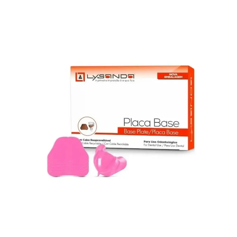 Placa Base Rosa Fina 100un - Lysanda - 27.1442
