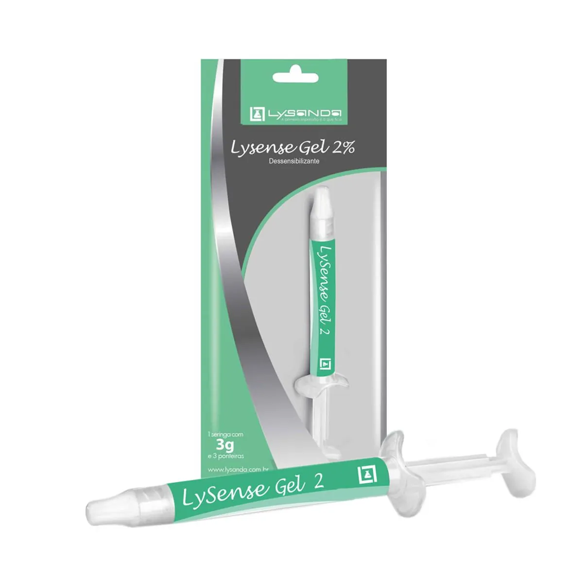 Dessensibilizante Lysense Gel 2% - Lysanda - Dessensibilizante Lysense Gel 2% com 1 Seringa 3g + 3 P
