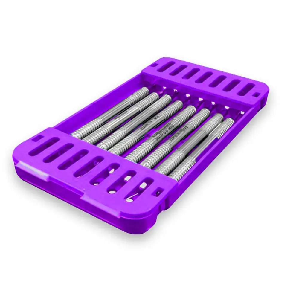 Estojo para Esterilização Perfurado Sterilys Perio Lilás Glitter com 2 - Lysanda