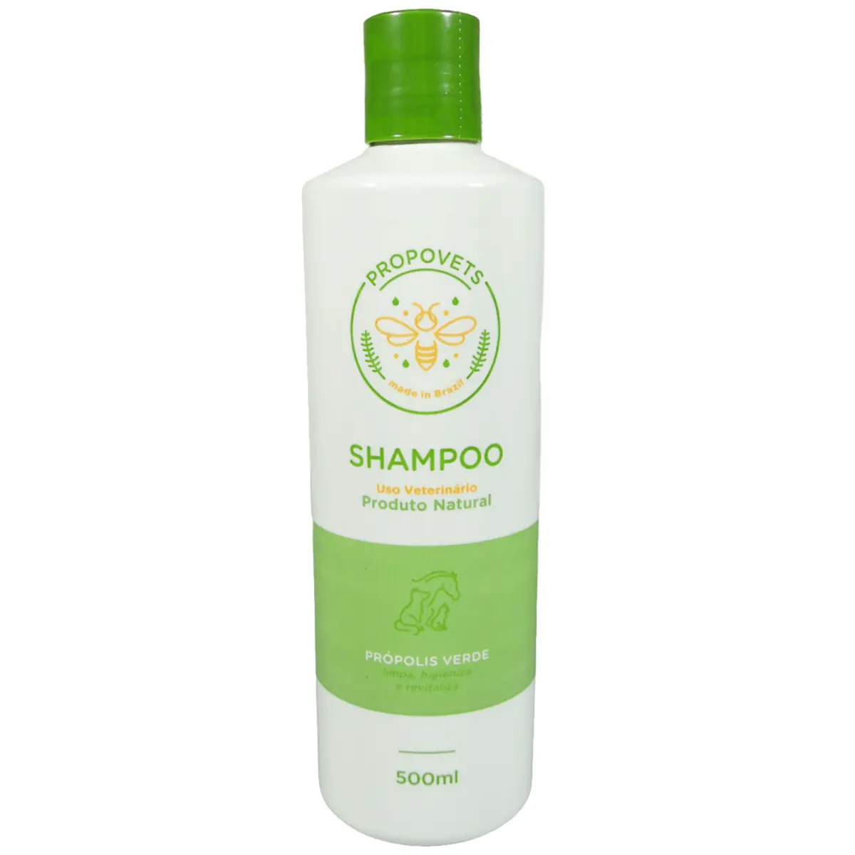 Shampoo Natural Propovets Própolis Verde Cães Gatos Equinos 500ml