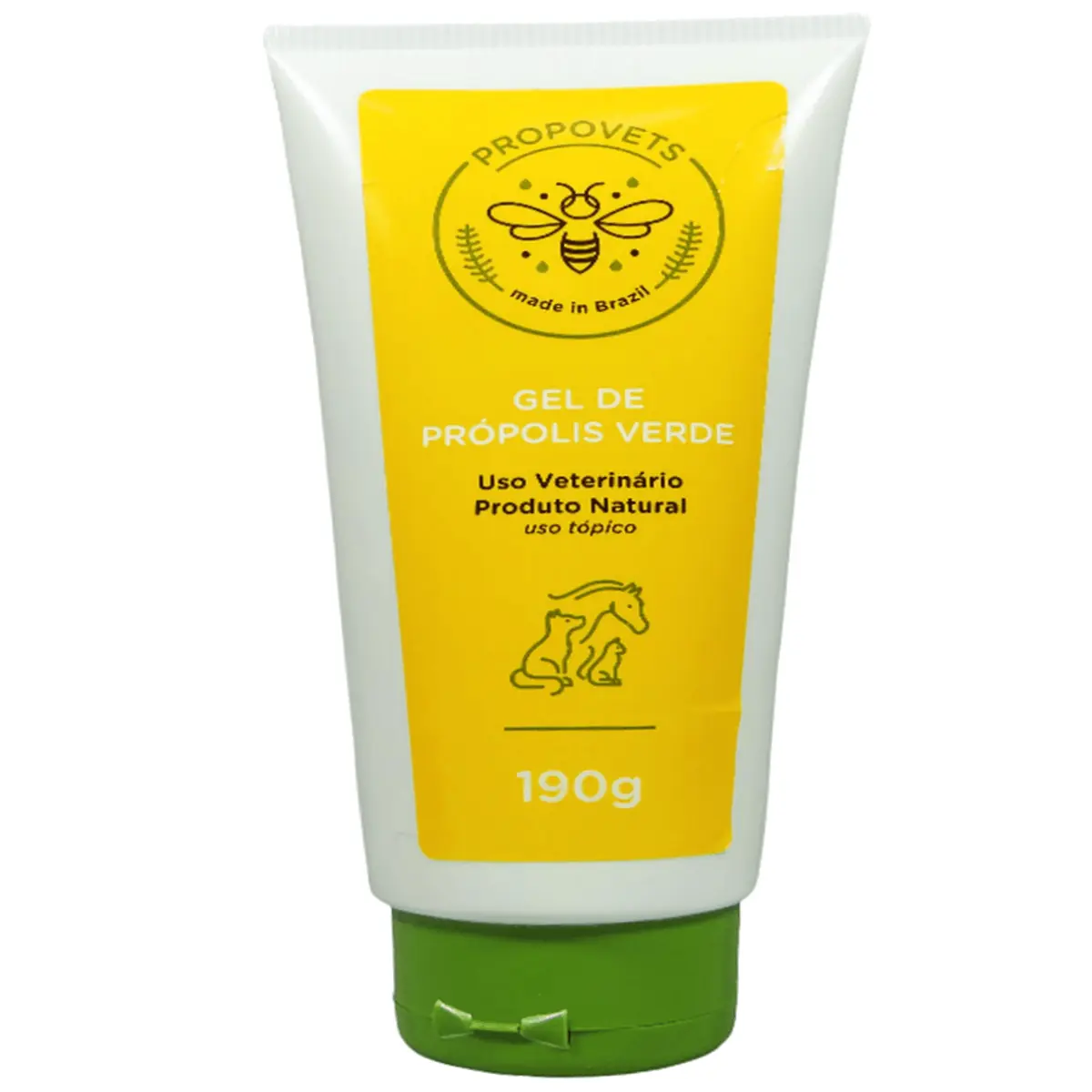 Gel Natural Propovets Própolis Verde Cães Gatos Equinos 190g