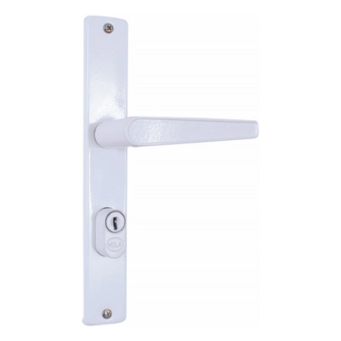 Fechadura Bélgica 2006/09 Perfil Estreito Externa Branca 20mm Hela