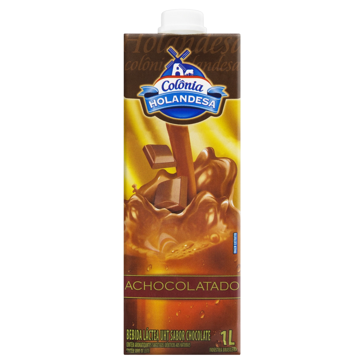 Bebida Láctea Uht Chocolate Colônia Holandesa Caixa 1l