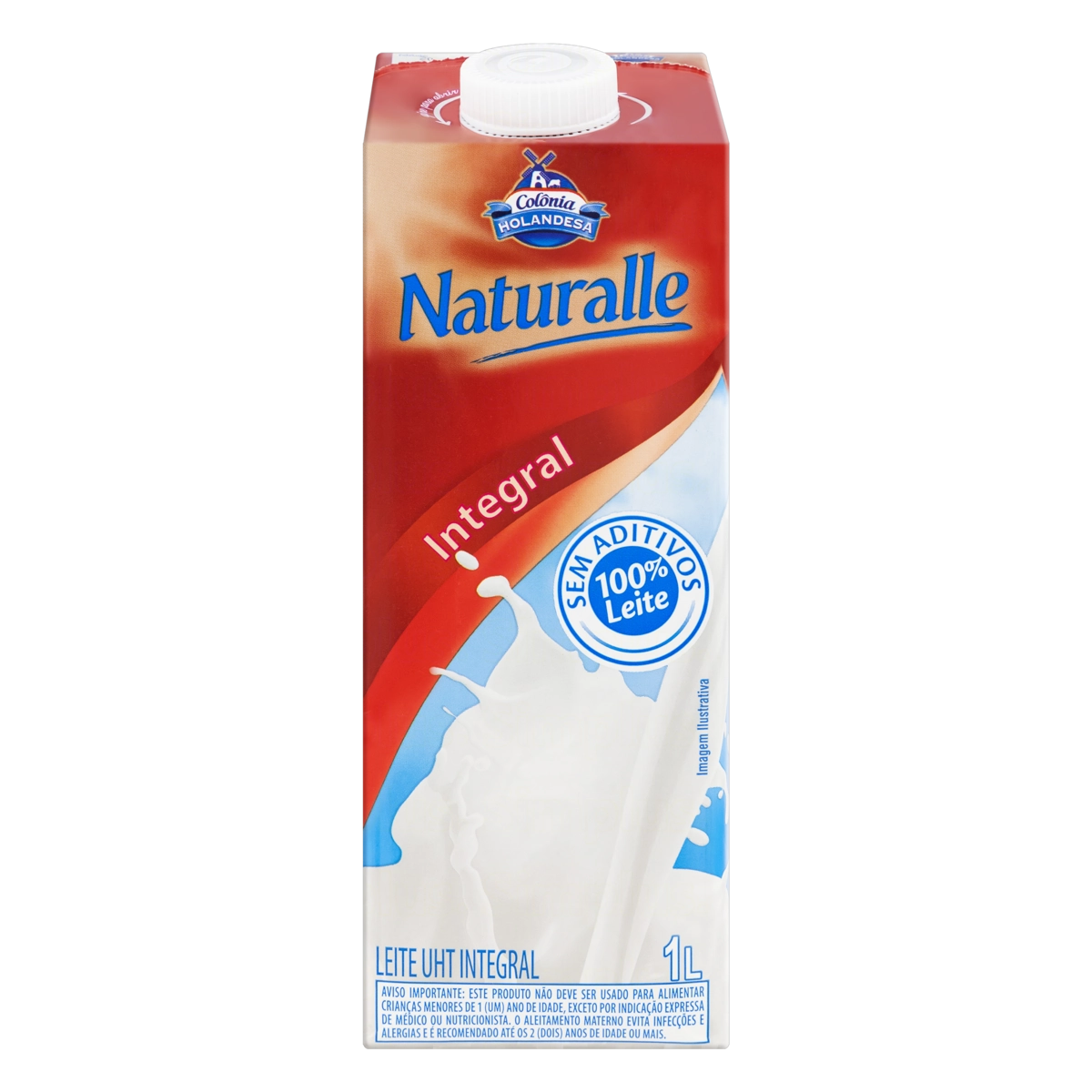 Leite Uht Integral Colônia Holandesa Naturalle Caixa 1l
