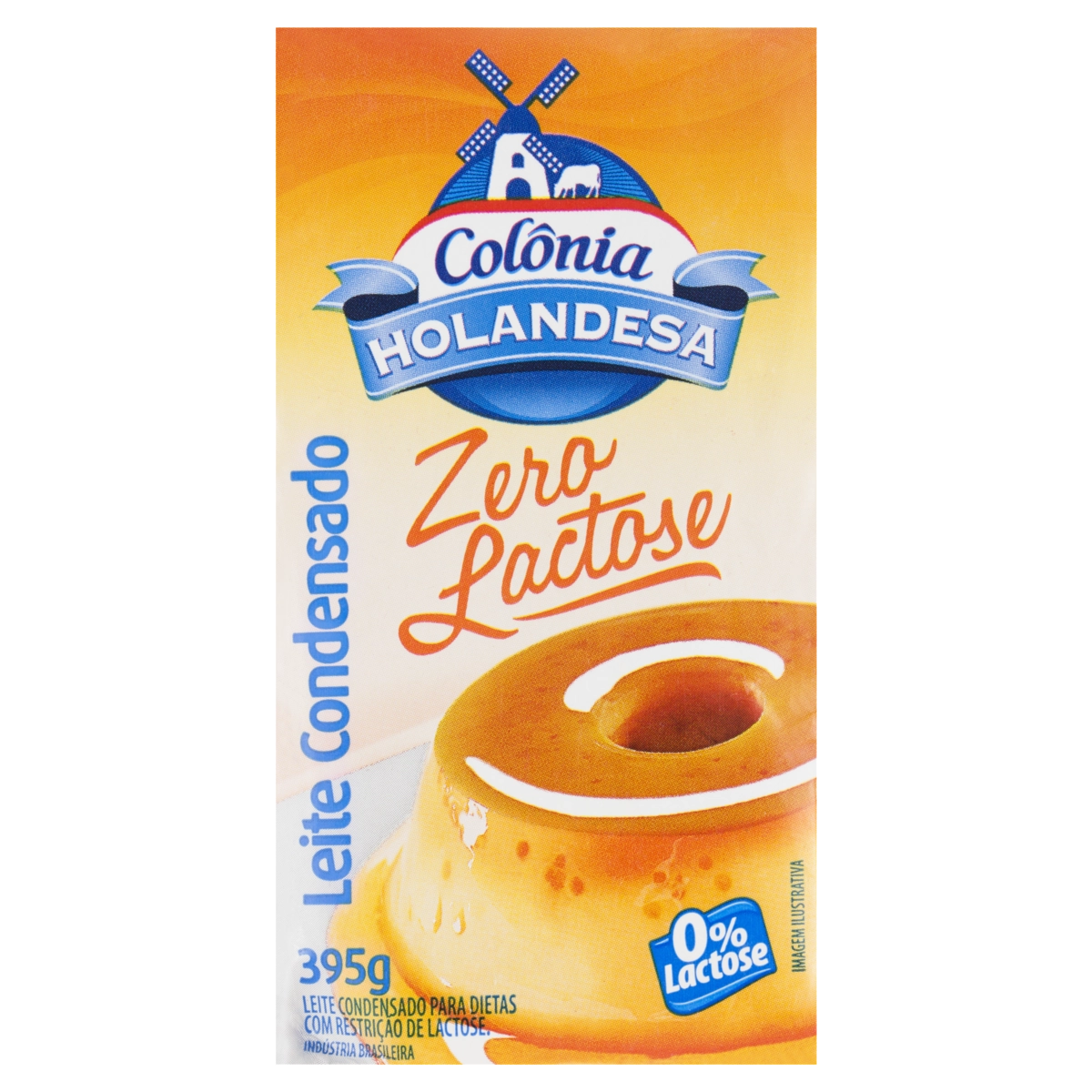 Leite Condensado Zero Lactose Colônia Holandesa Caixa 395g