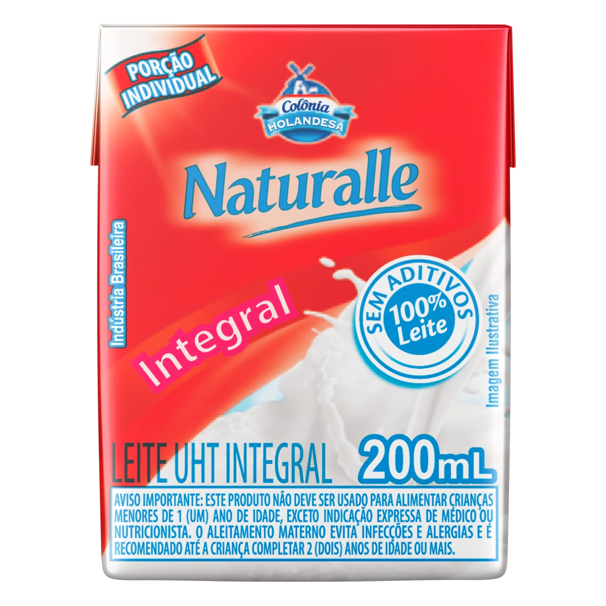 Leite Uht Integral Colônia Holandesa Naturalle Caixa 200ml