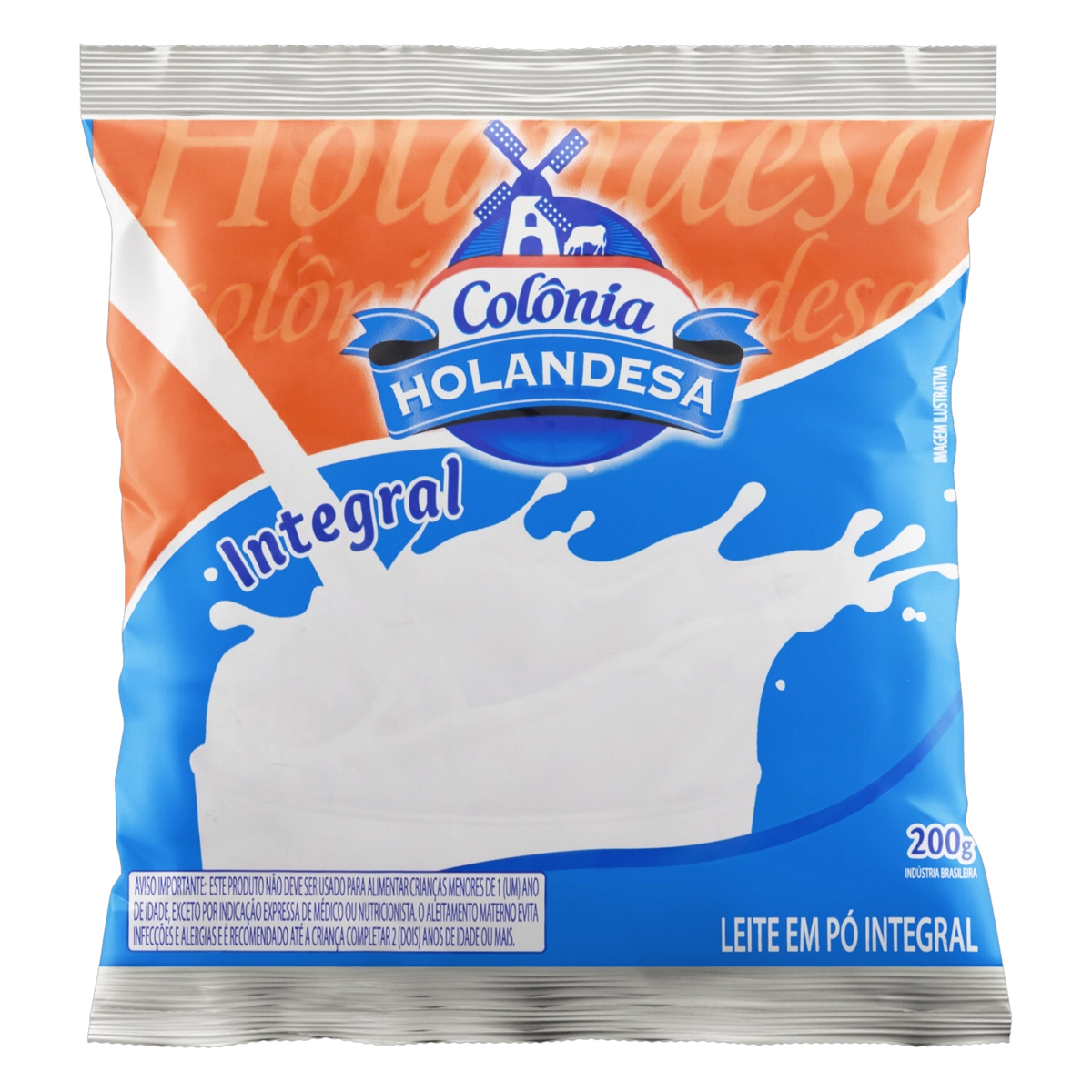 Leite Pó Integral Colônia Holandesa Pacote 200g