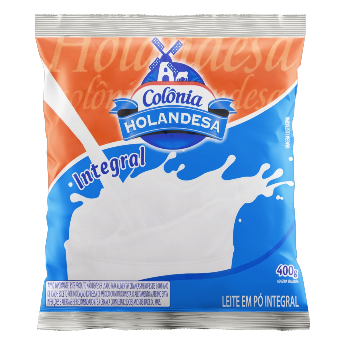 Leite Pó Integral Colônia Holandesa Pacote 400g