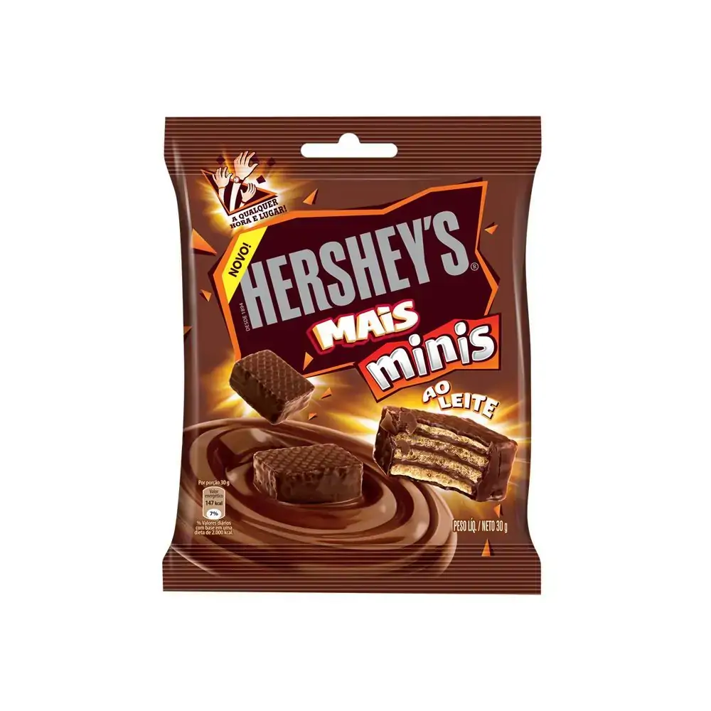 Bombom Wafer Ao Leite Hersheys Pacote 30g