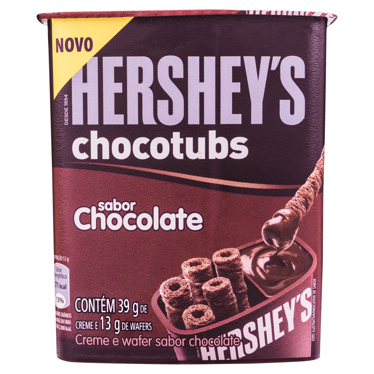 Creme Chocolate Hersheys Chocotubs Pote 52g