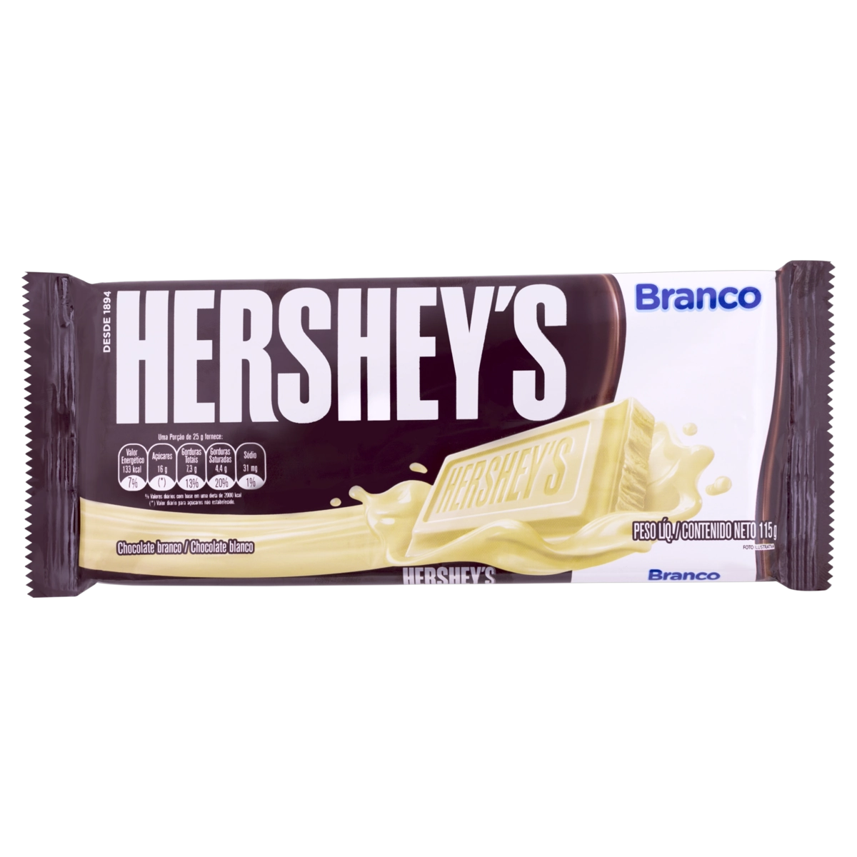 Chocolate Branco Hersheys Pacote 115g