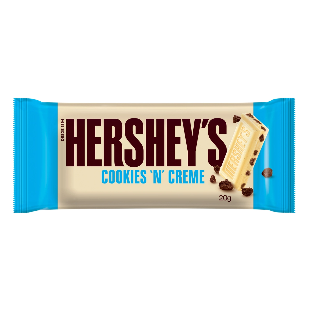 Chocolate Branco Cookies N Creme Hersheys Pacote 20g