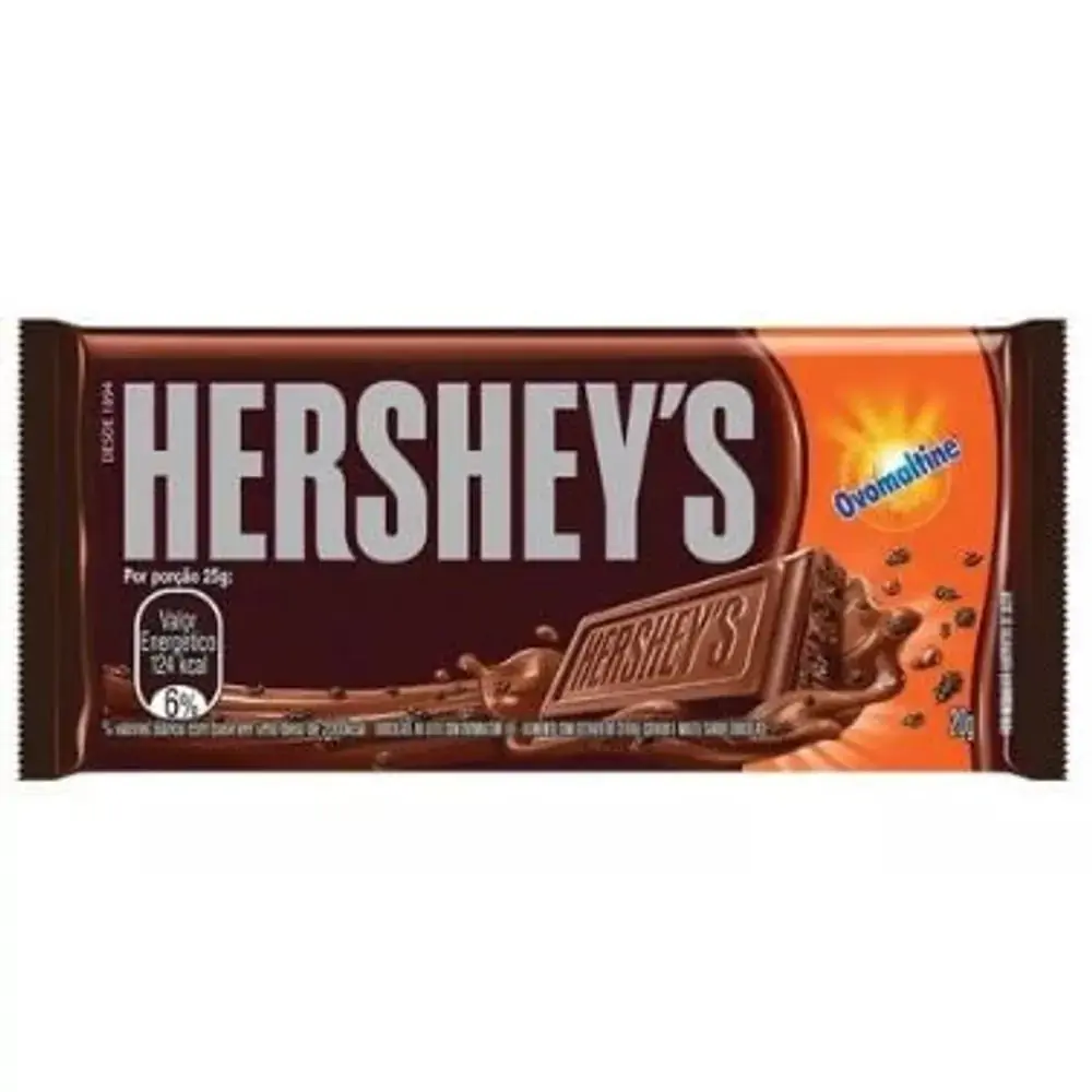 Chocolate Ao Leite Com Ovomaltine Hersheys Pacote 20g