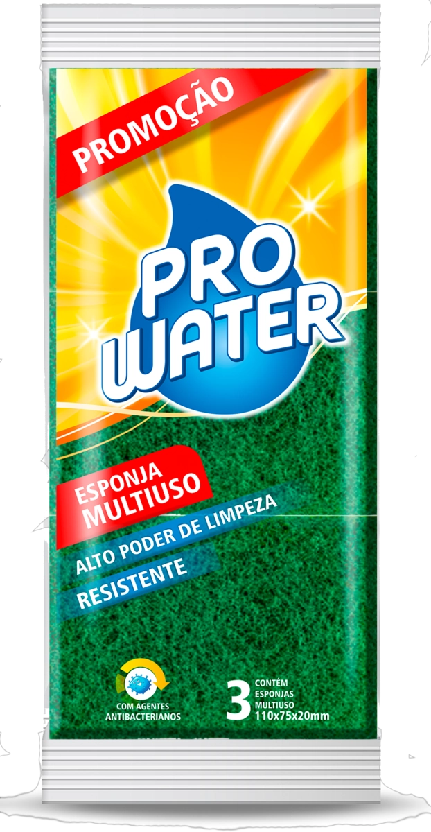 Esponja Multiuso Pro Water 3 Unidades