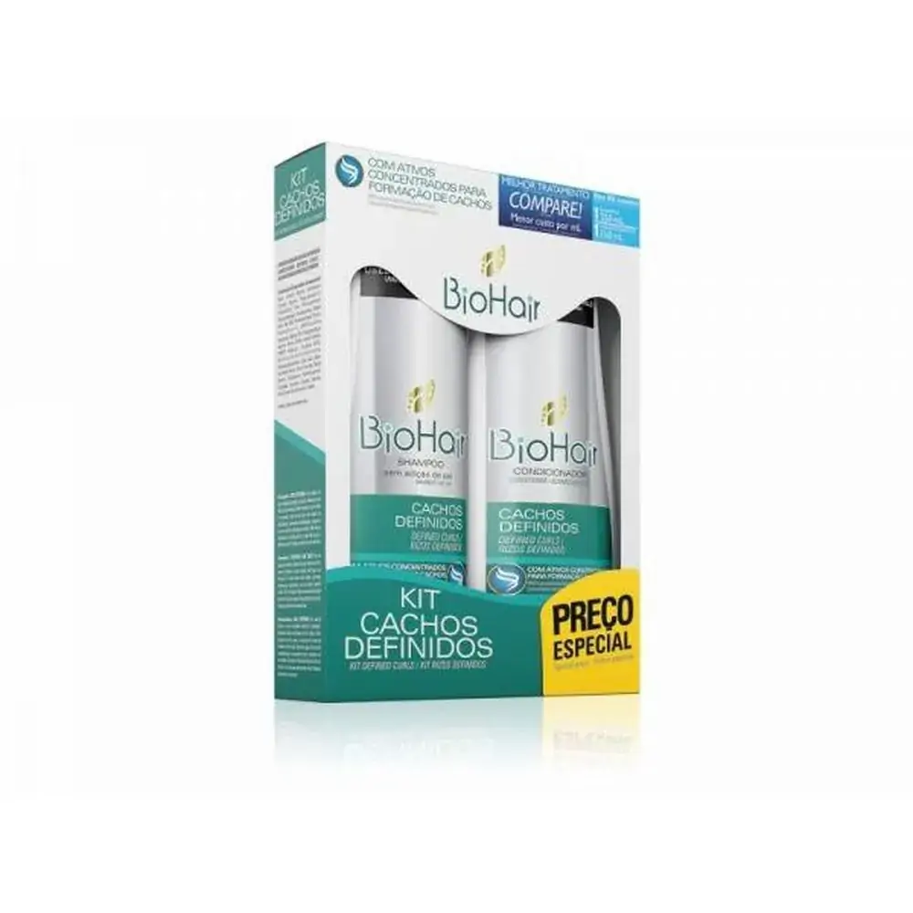 Kit Bio Hair Sh Cond 2x350ml Cachos Definidos