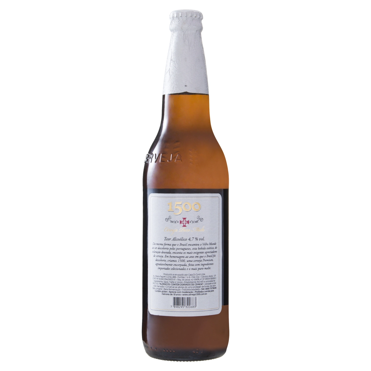 Cerveja Pilsen Puro Malte 1500 Garrafa 600ml