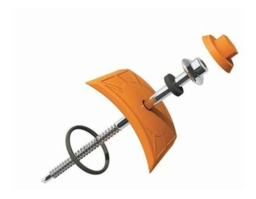Kit Fixação C/ Parafusos Para Telha Colonial Pvc - Marfim
