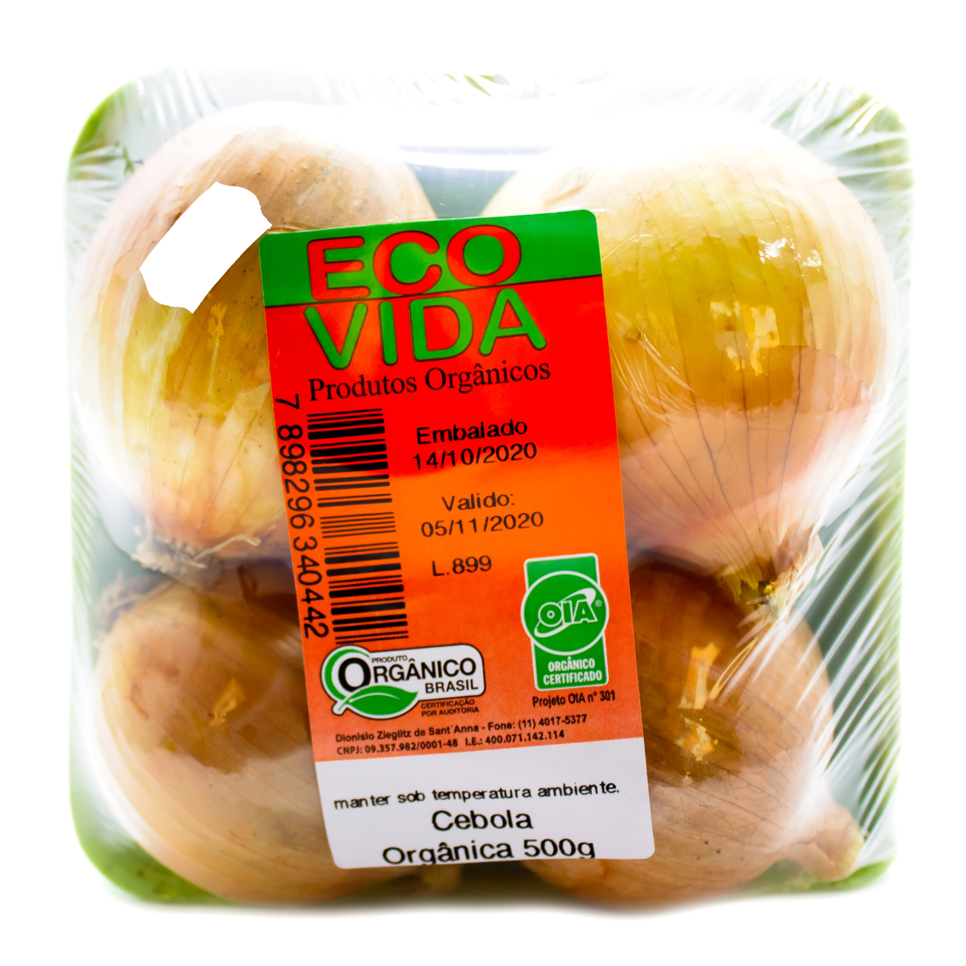 Cebola Orgânica 500g