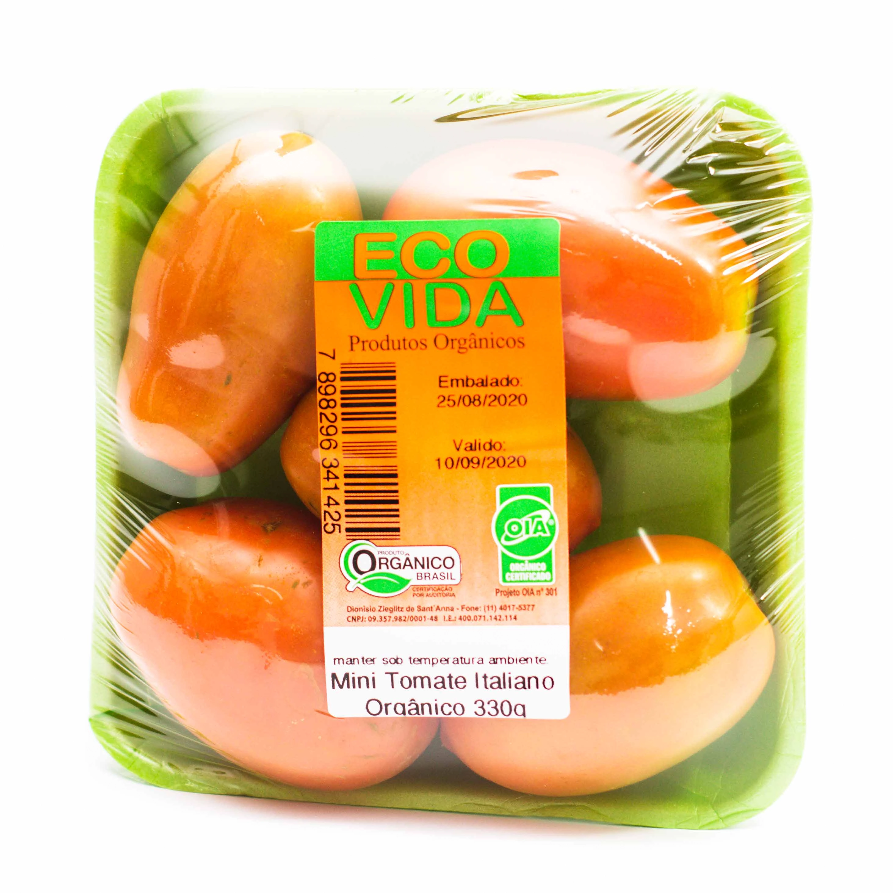 Mini Tomate Italiano Org Ev Bandeja 350gr