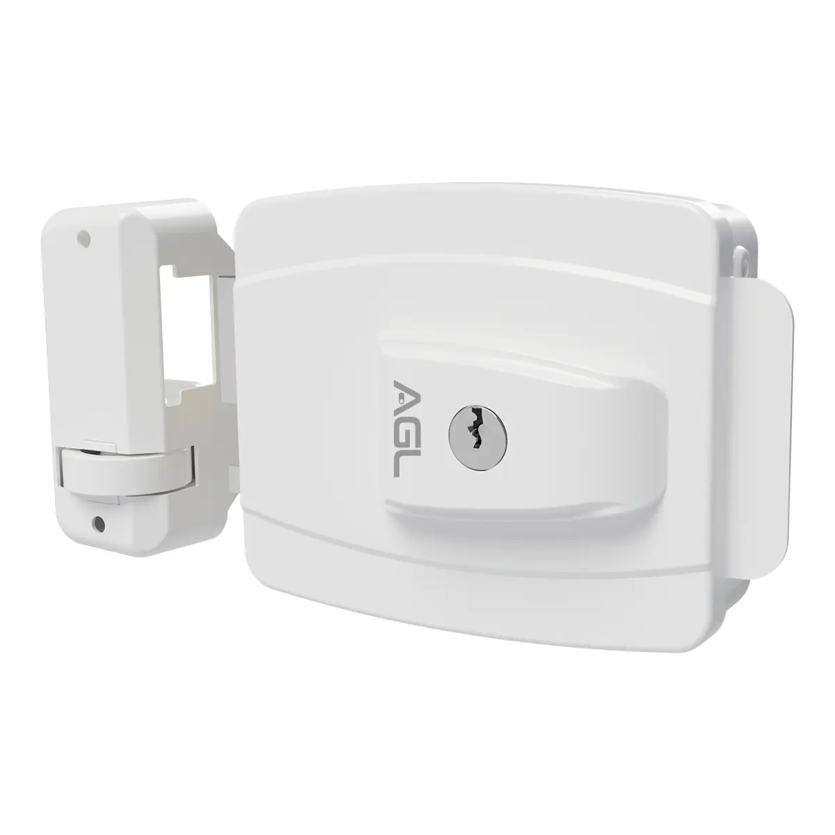 Fechadura Al100 42mm Abert Interna Furação Espec 12v Branca Agl