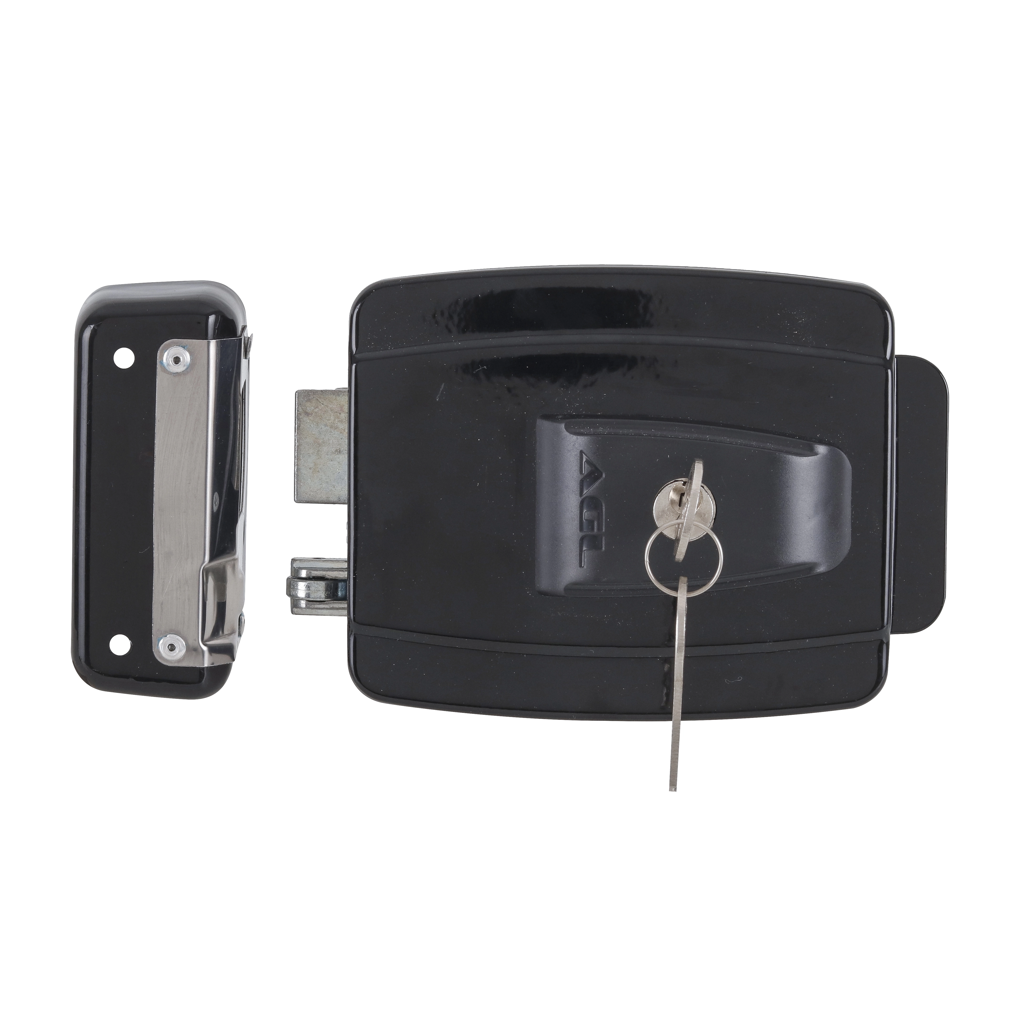 Fech Eletr Sobrep 12v 42mm Preta Agl