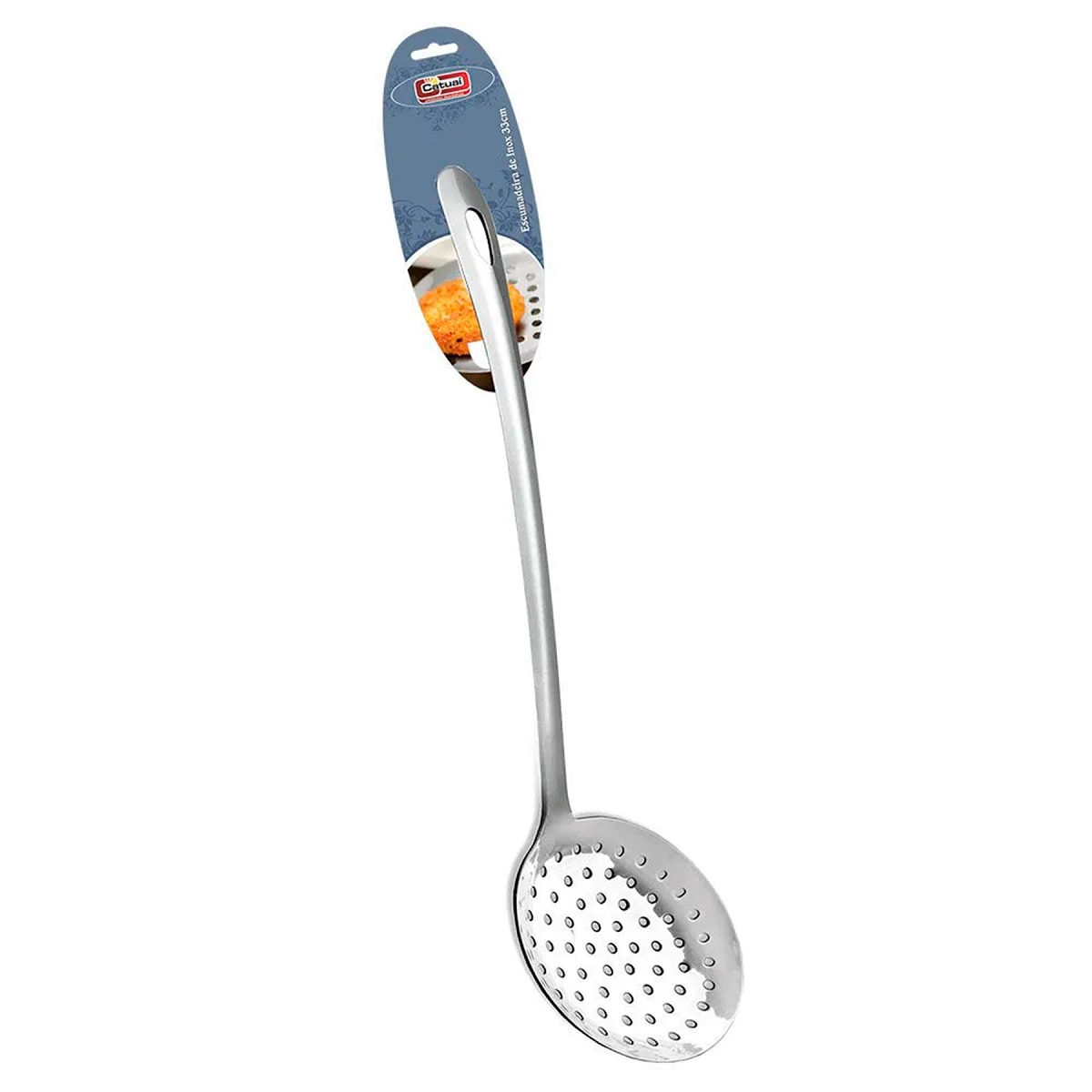 Escumadeira 34cm Inox Catuai