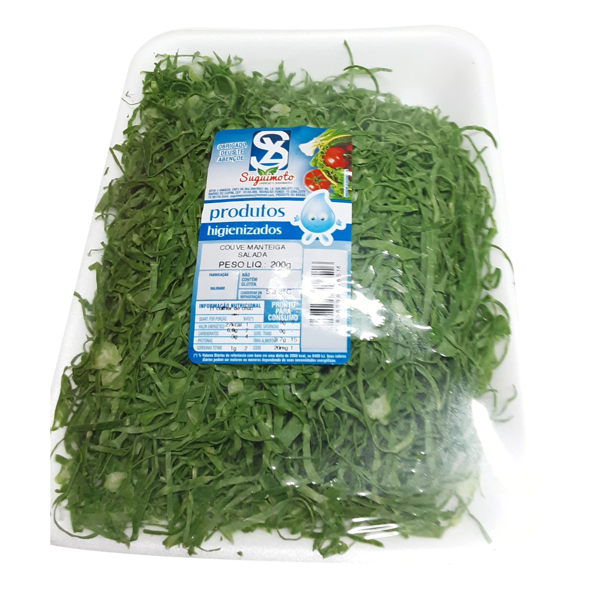 Couve Manteiga Higienizada Suguimoto 200g