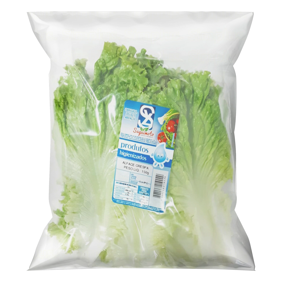 Alface Crespa Higienizada Suguimoto 150g