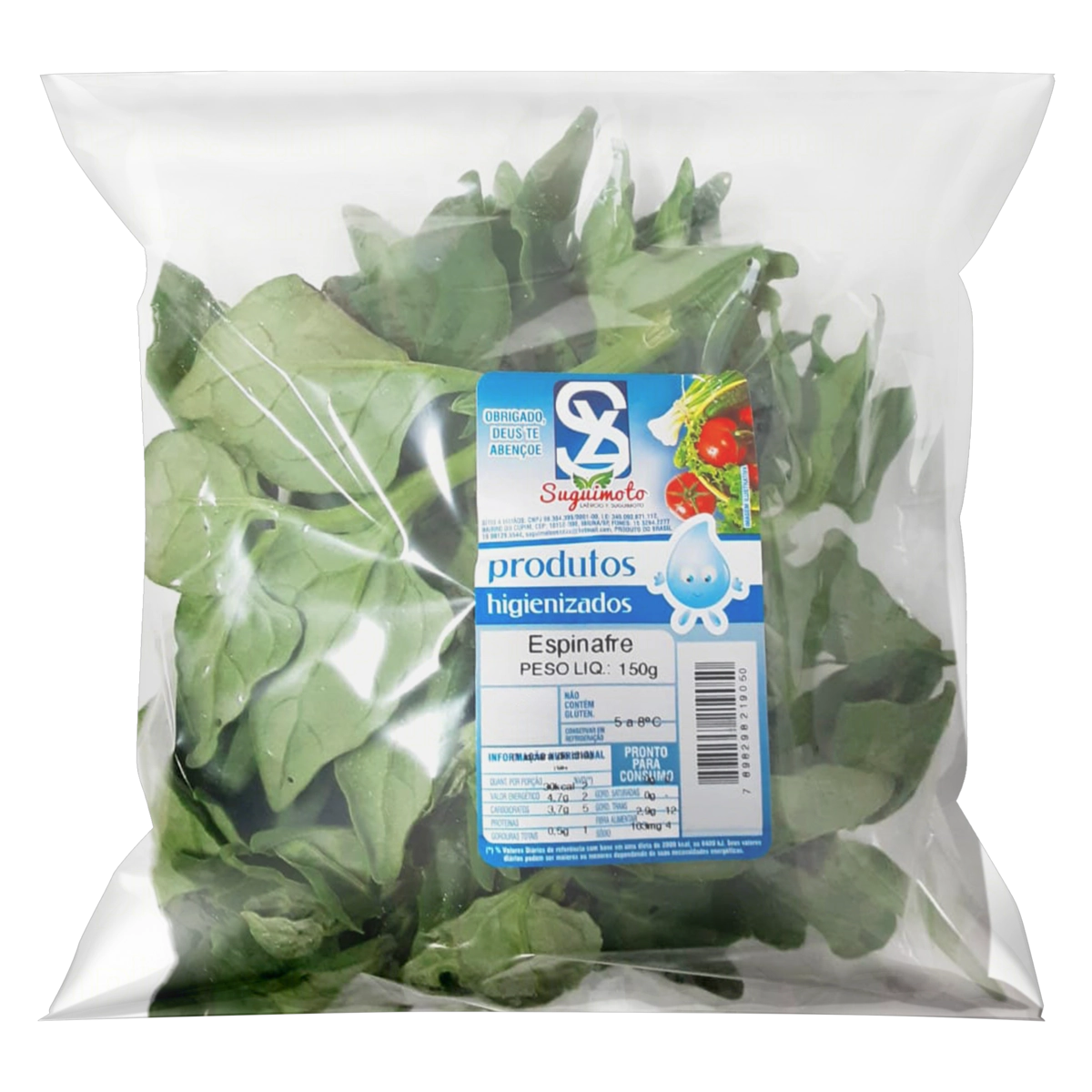 Espinafre Higienizado Suguimoto 150g