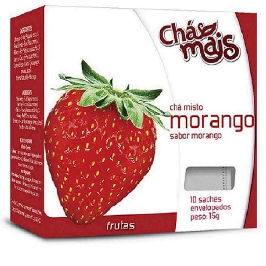 Chá Morango 10 Sachês Chamais