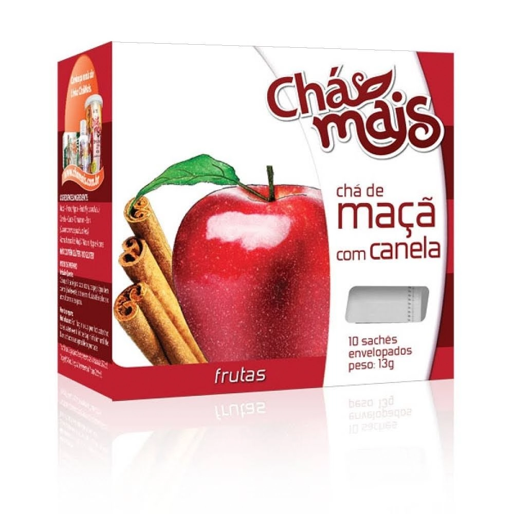 Chá Maçã Com Canela 10 Envelopes 15g Chamais