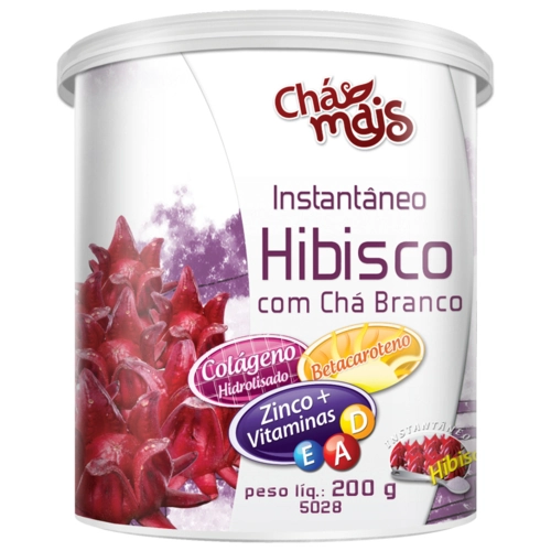 Hibisco Instantâneo Chá Branco Colágeno E Vitaminas