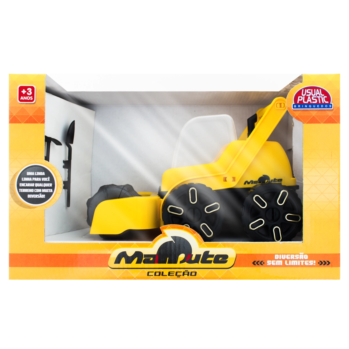 Trator Amarelo Mamute Usual Brinquedos