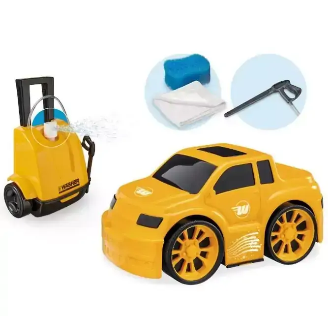 Brinquedo Wash Garage Pick Up 25cm com Maquina Para Lavar e Acessórios Plástico Cores Sortidas, Usual 461, +3 - 143828