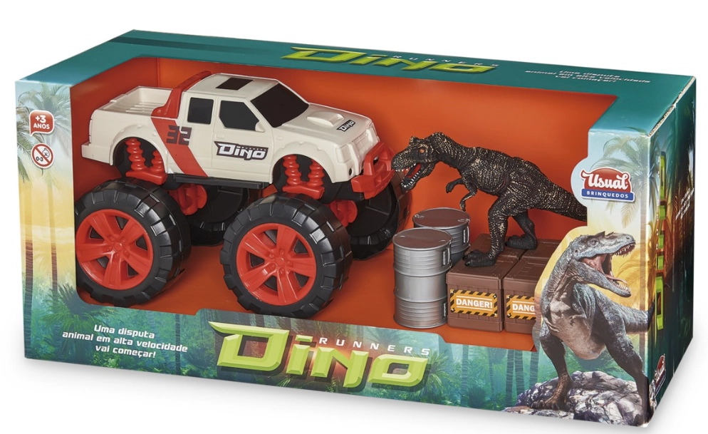Brinq Carrinho Dino Runn
