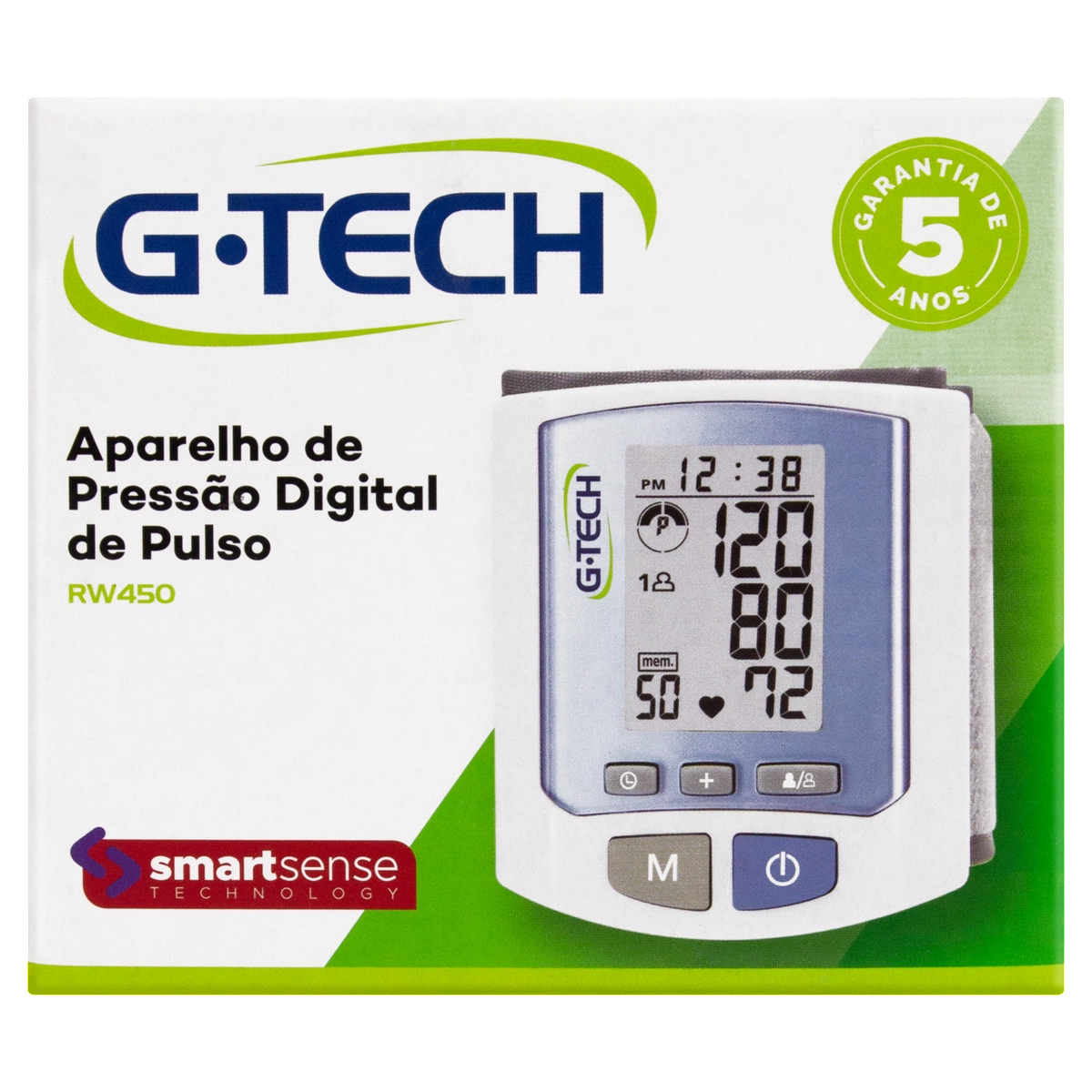 Aparelho De Pressão Digital Rw450 G.tech Home