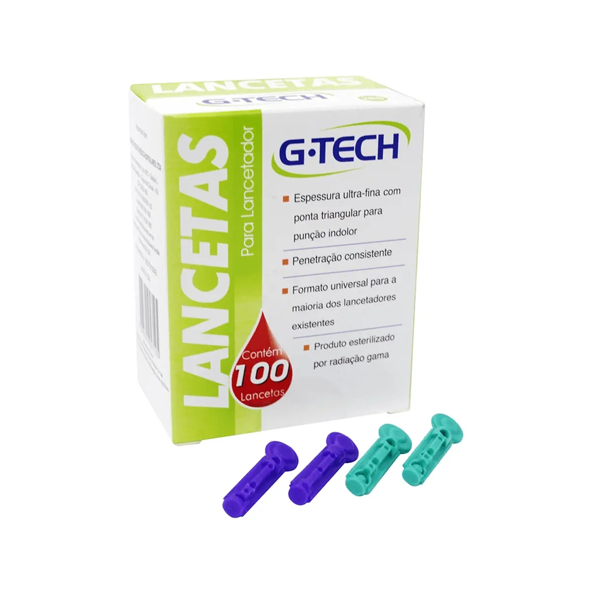 Lanceta G.tech Caixa 100 Unidades