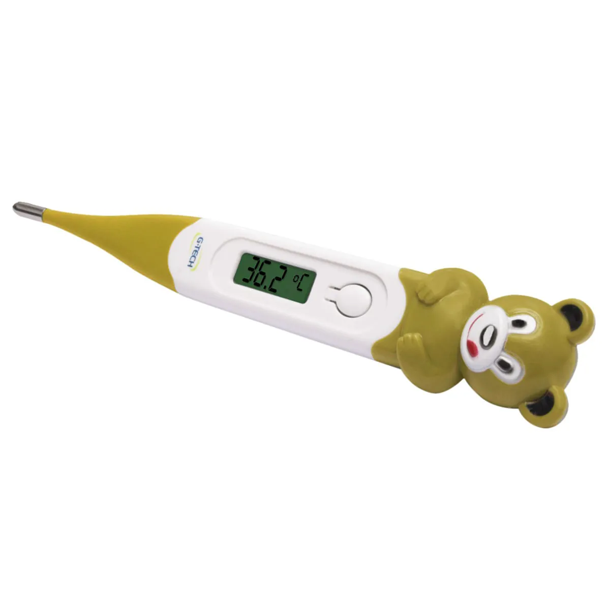 Termômetro Digital G-Tech THGTURF Marrom e Branco Urso Infantil