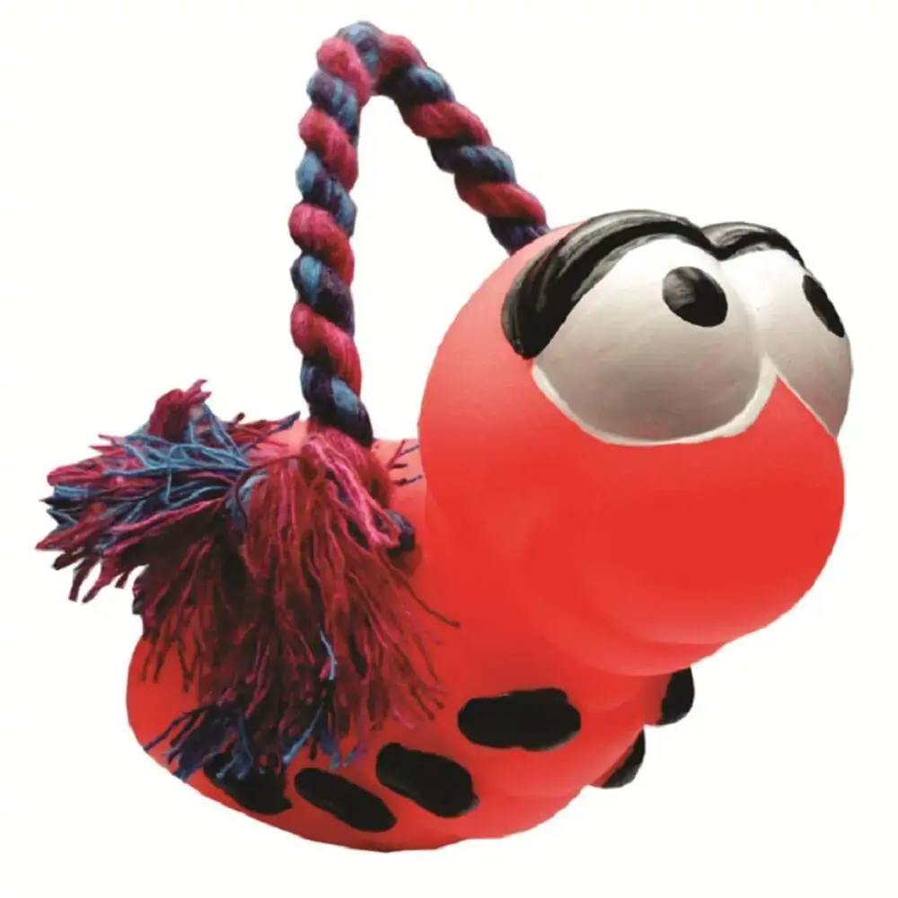 Brinquedo Lcm Cães Vinil Abelha E Corda Azul