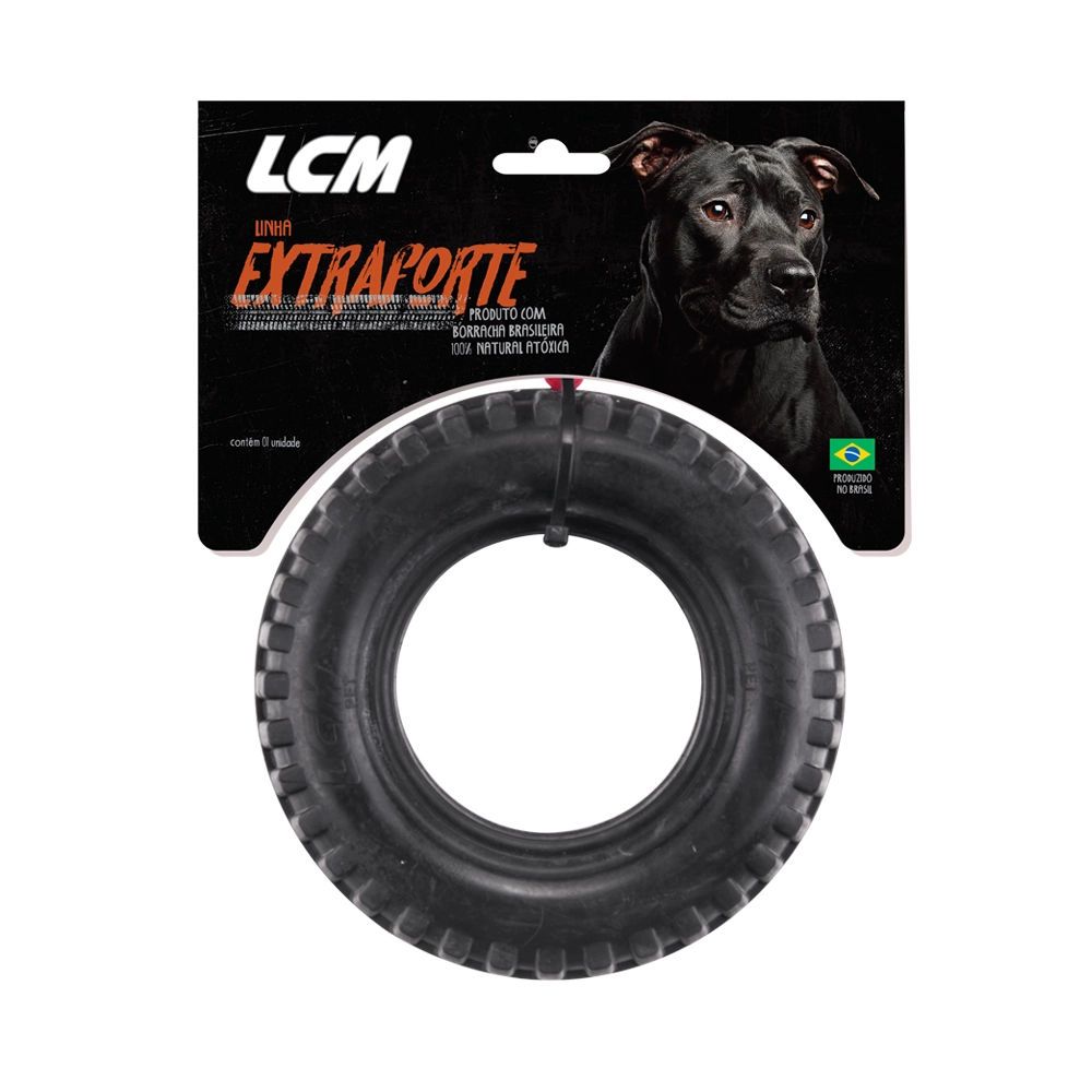 Brinquedo Pneu Borracha Extra Forte Lcm Para Cães