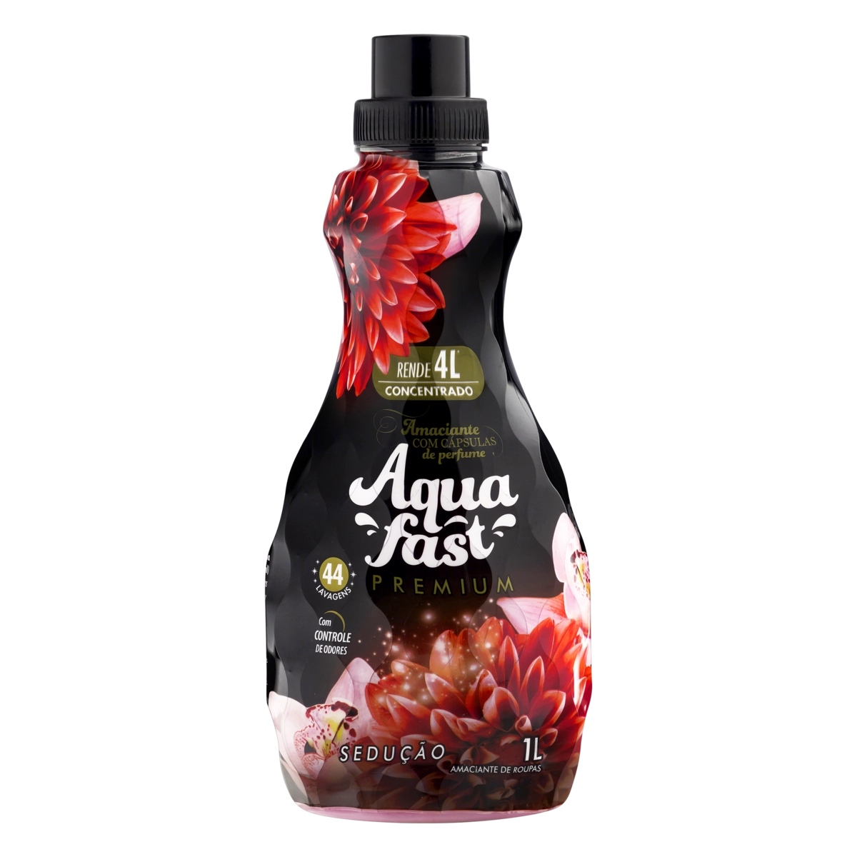 Amaciante De Roupa Concentrado Sedução Aquafast Perfumaria Fina Frasco 1l