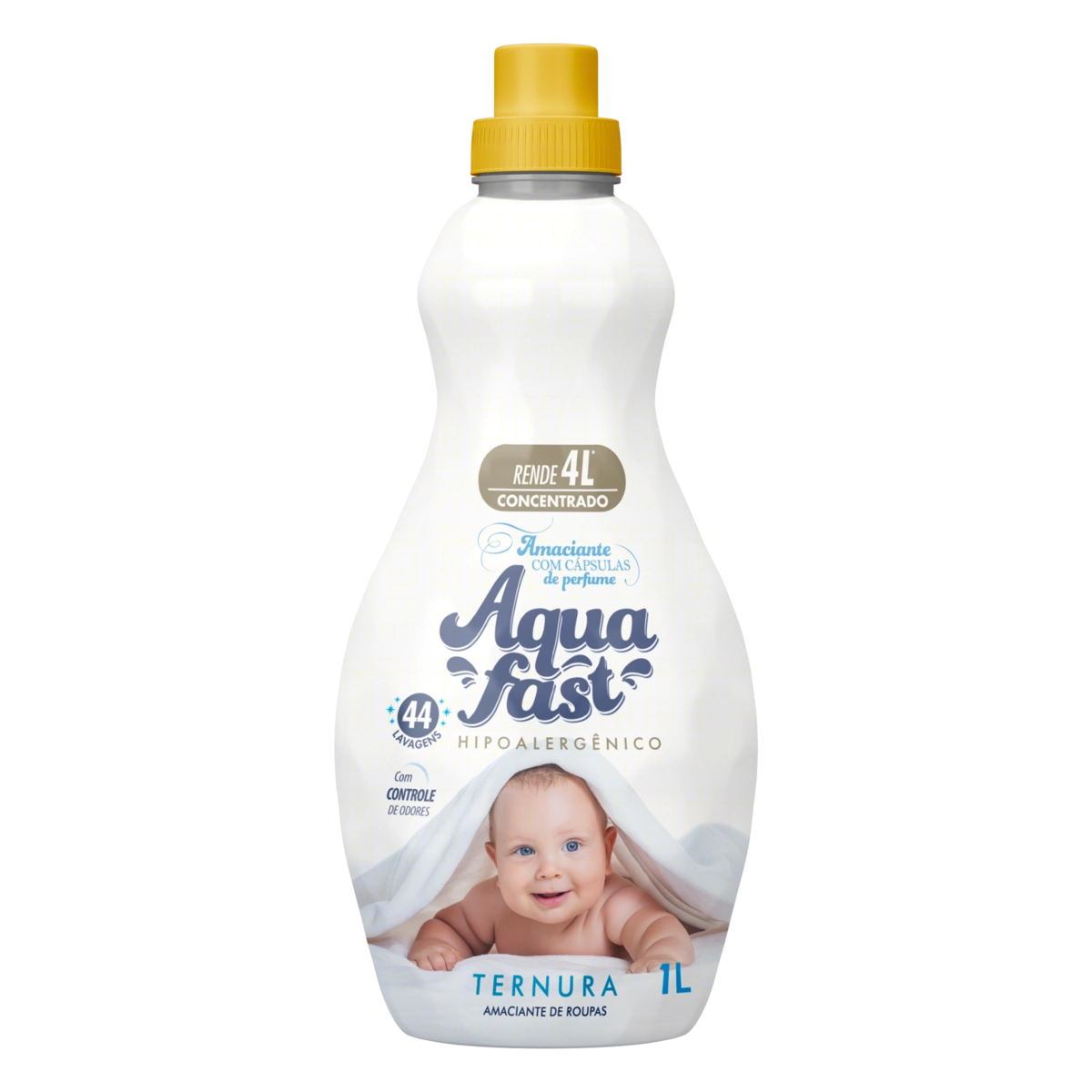 Amaciante De Roupa Concentrado Ternura Aquafast Frasco 1l