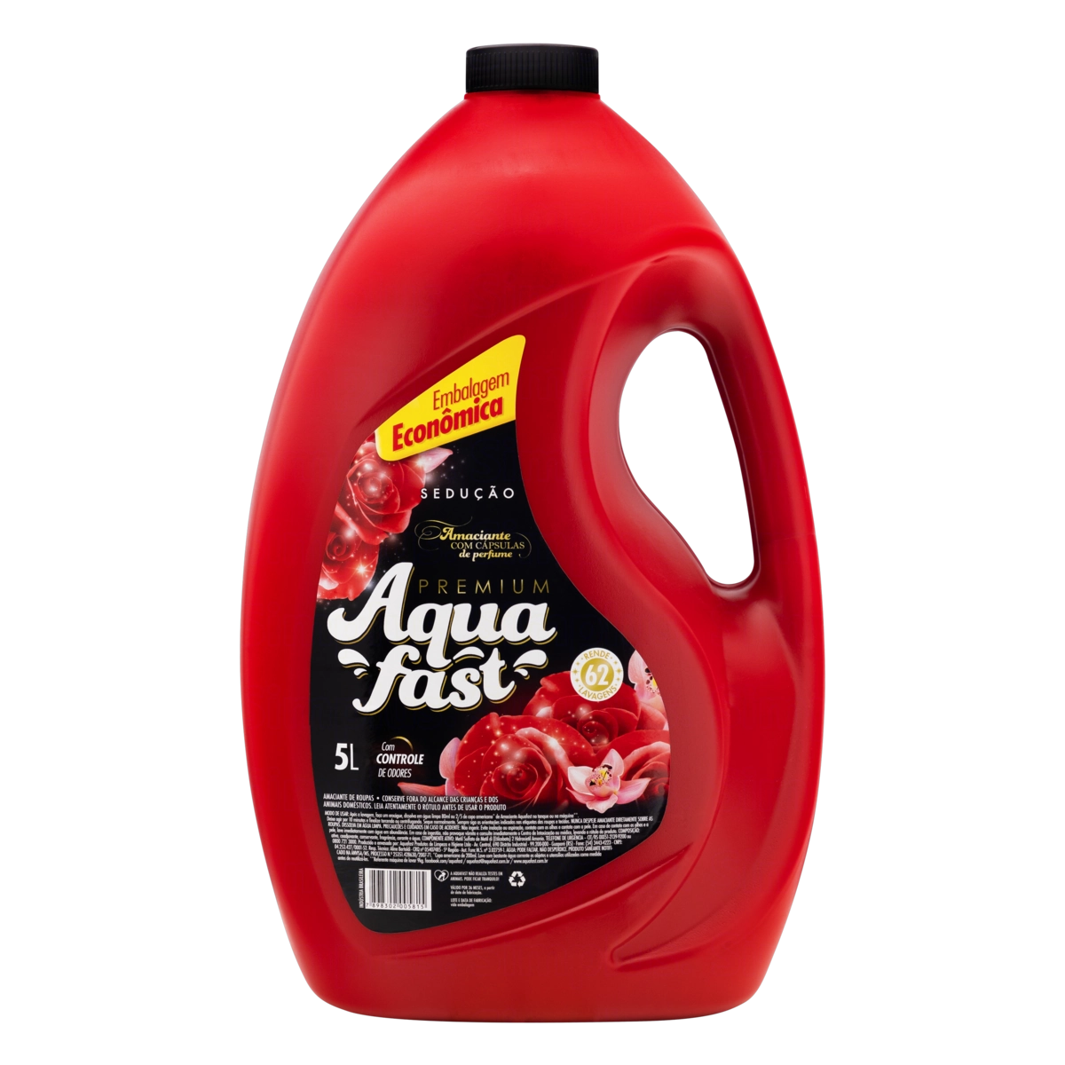 Amaciante De Roupa Sedução Aquafast Galão 5l
