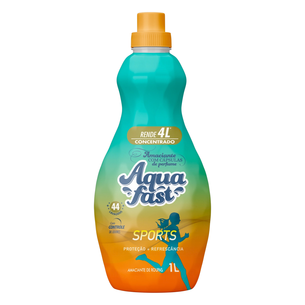 Amaciante De Roupa Concentrado Sports Aquafast Frasco 1l
